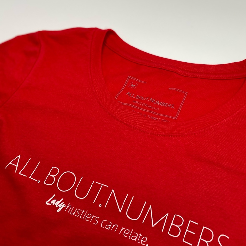 AllBoutNumbers lady Tee